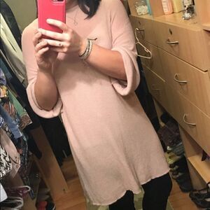 Zara pink open back knit